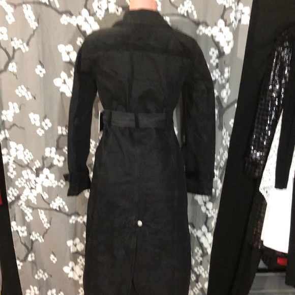 NWT JUICY COUTURE Black Duster Trench Coat Jacket - Picture 5 of 5